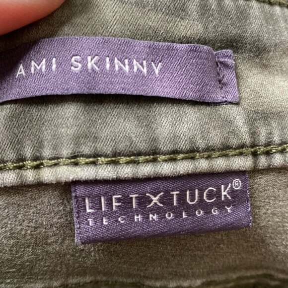 NYDJ camo denim size 8 AMI skinny ankle jeans - Picture 9 of 9